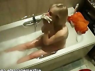 Badezimmer Blond Griff Negermami Masturbation Reifen