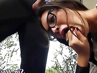 Blowjob Brunette Fetish Hardcore MILF Oral Outdoor