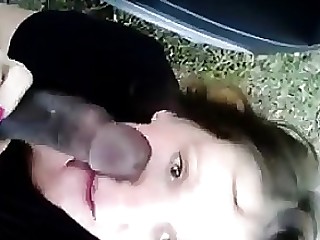 Blowjob Big Cock Innocent Interracial Mammy MILF Outdoor POV